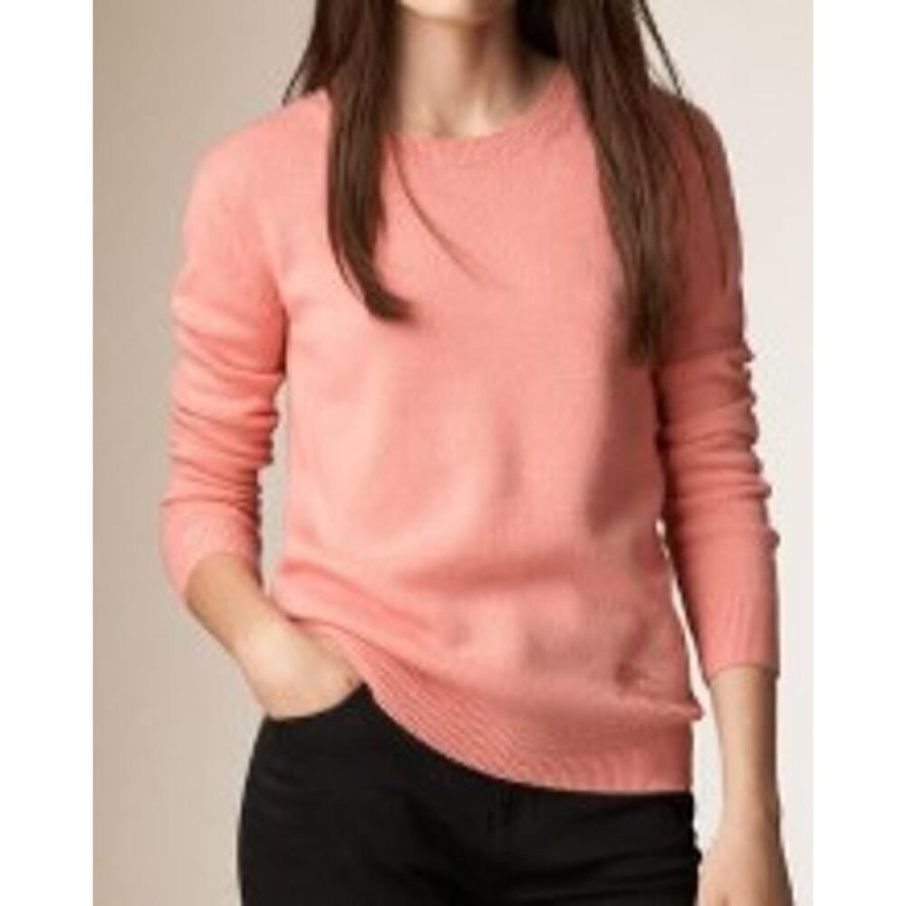 Burberry Brit Pink Cashmere Blend Crew Neck Sweater Sz. L